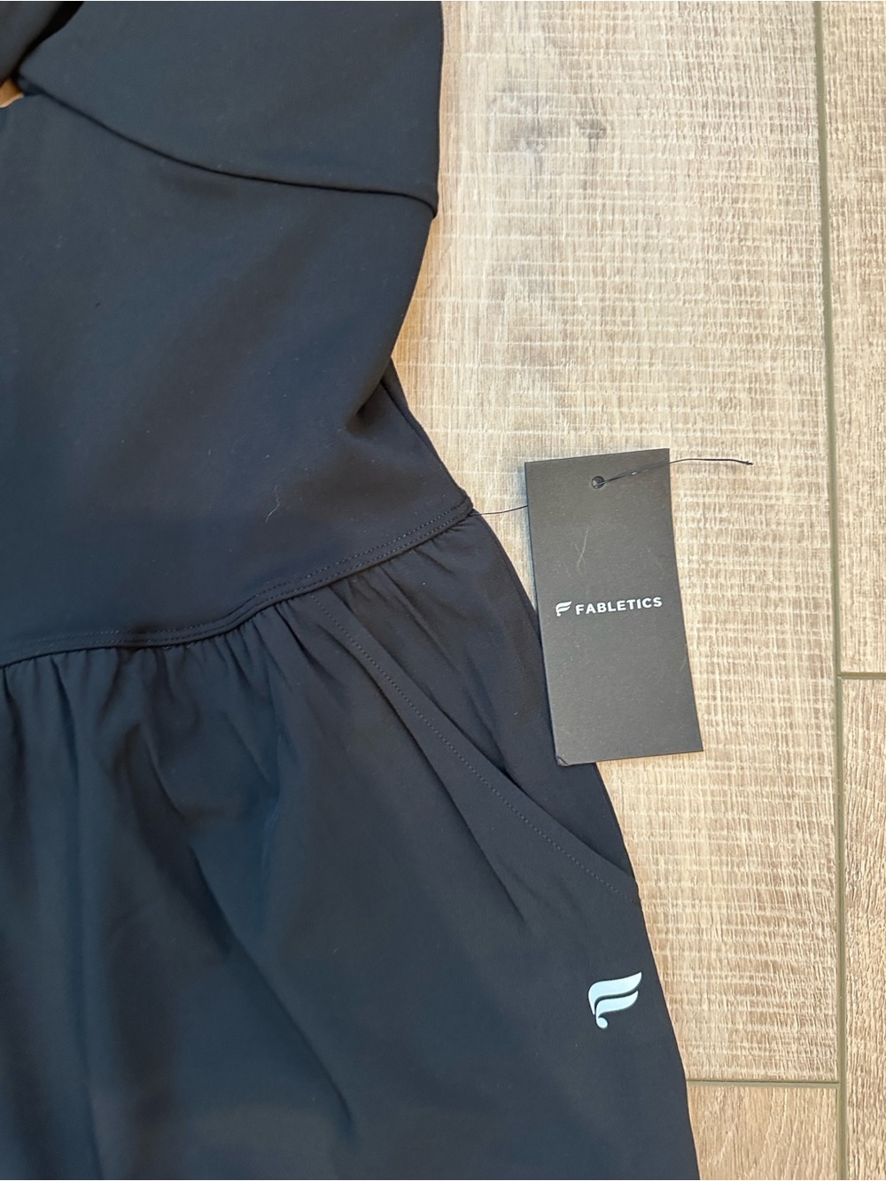 Fabletics Black Twist-Front Wide-Leg Jumpsuit - Picture 3 of 13